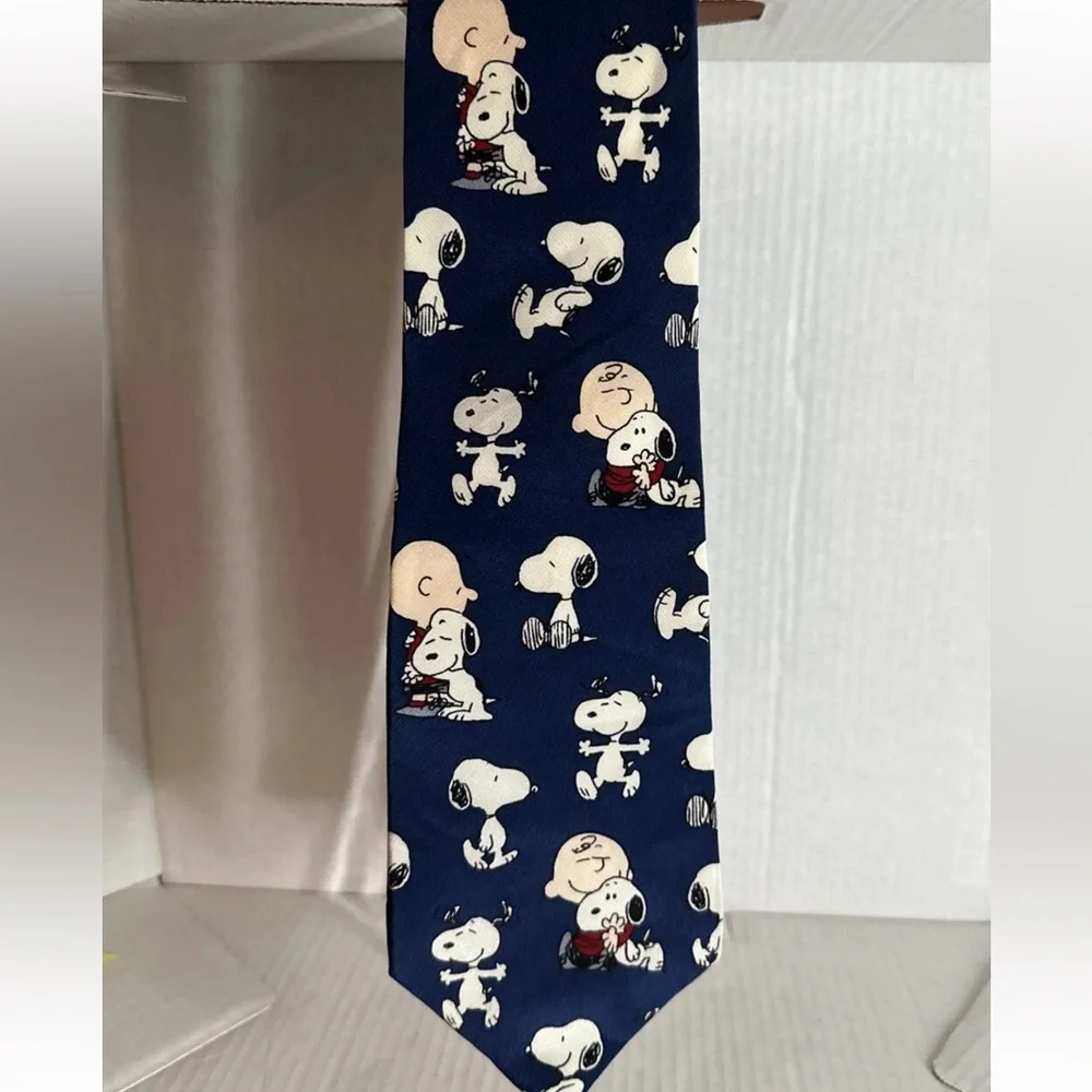 Kids Cartoon Character Necktie - Dark Blue